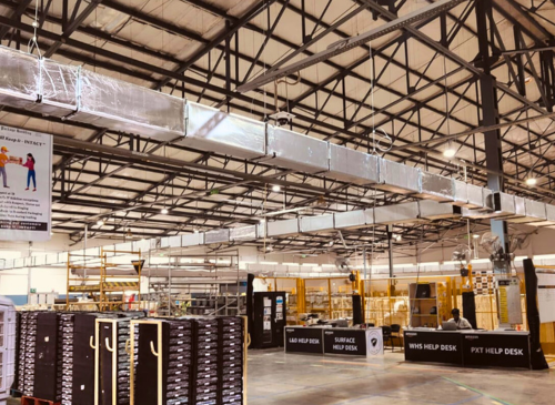HVAC Installation at Amazon Warehouse Chennai and Salem